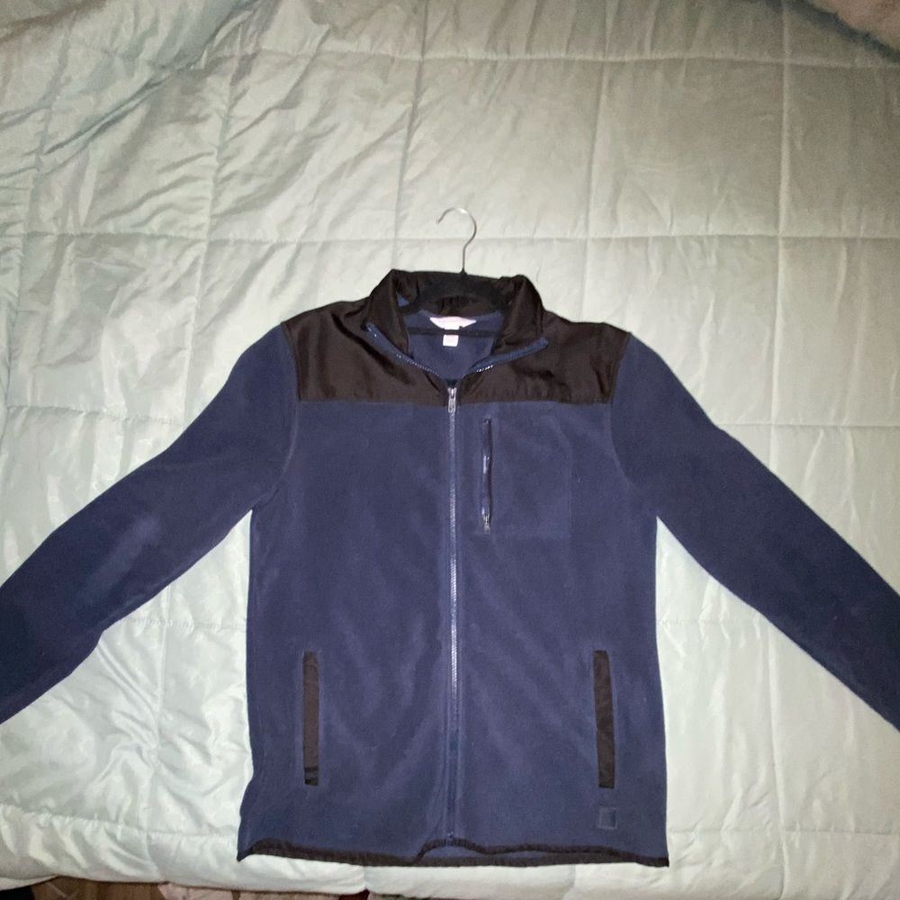 Navy Blue Calvin Klein Collared Jacket